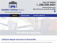 Tablet Screenshot of corlettauto.com